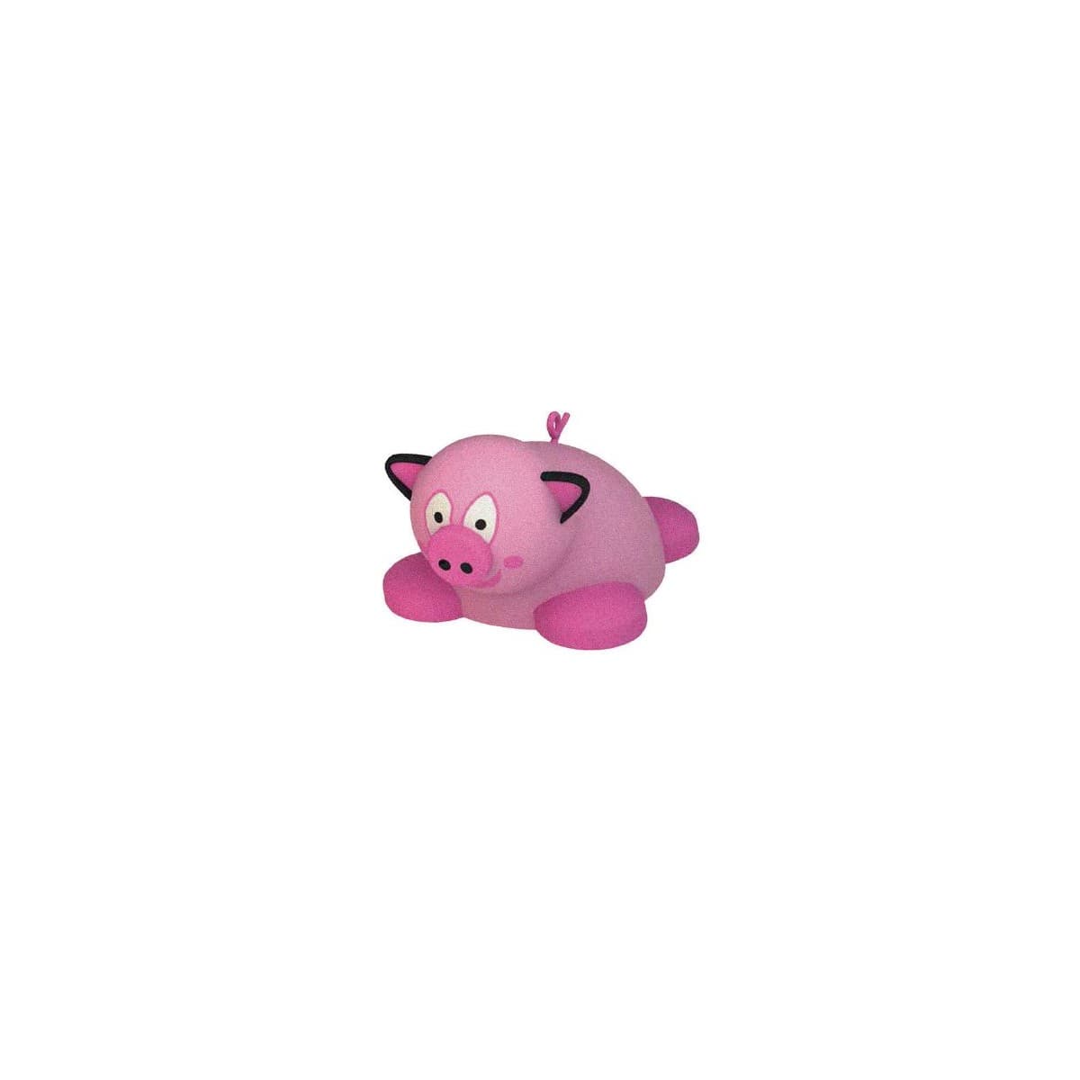 Figura 3D de cerdo mediano de color rosado para parque infantil temático