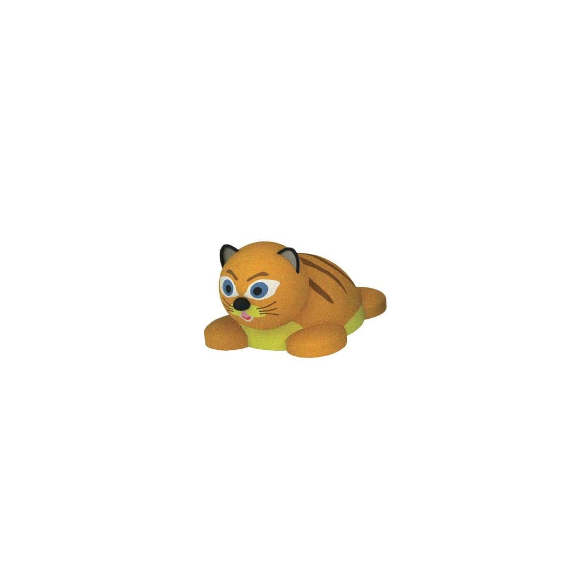 Figura 3D de gato de color naranja para parque infantil temático