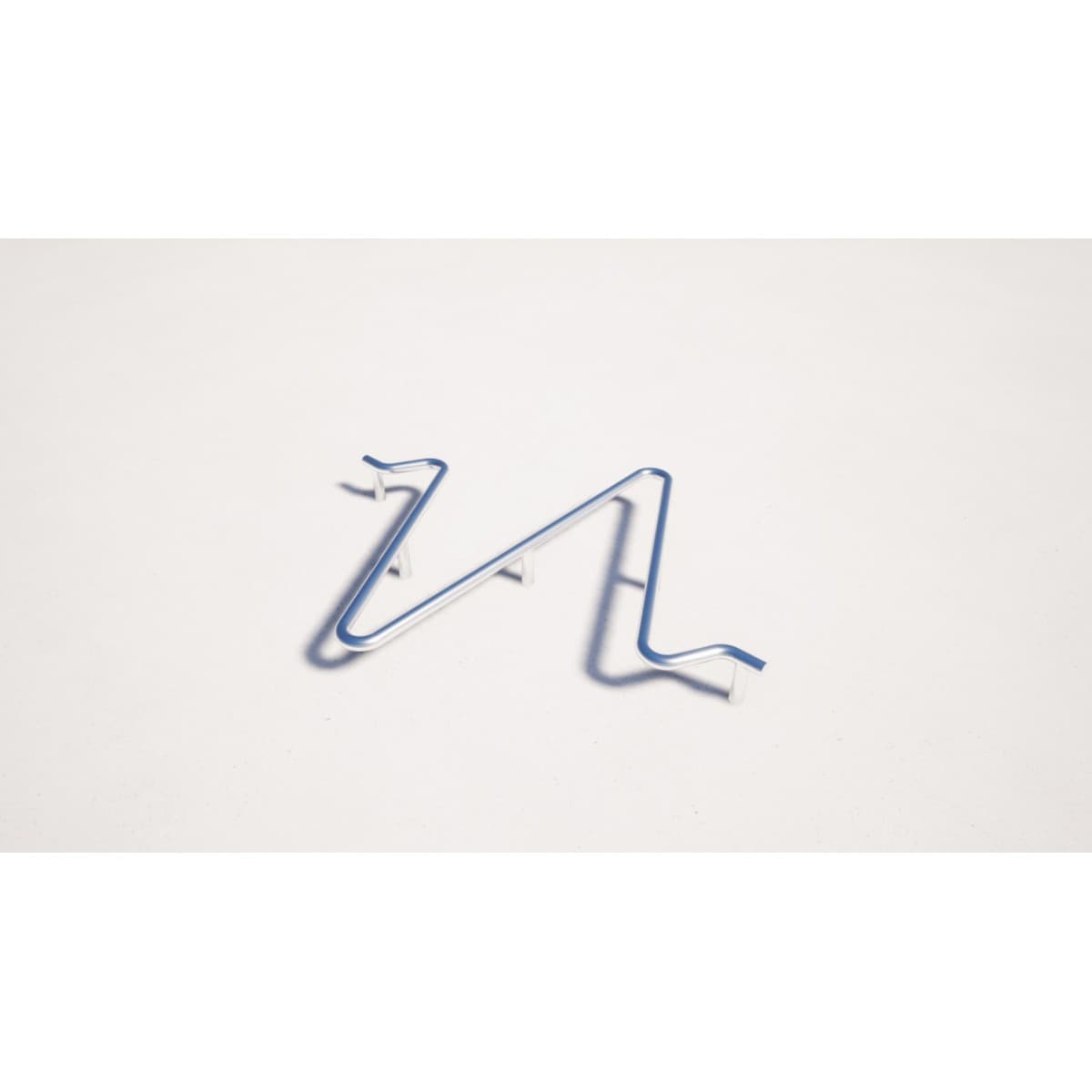 Render de una barra de equilibrio en zigzag para parque infantil